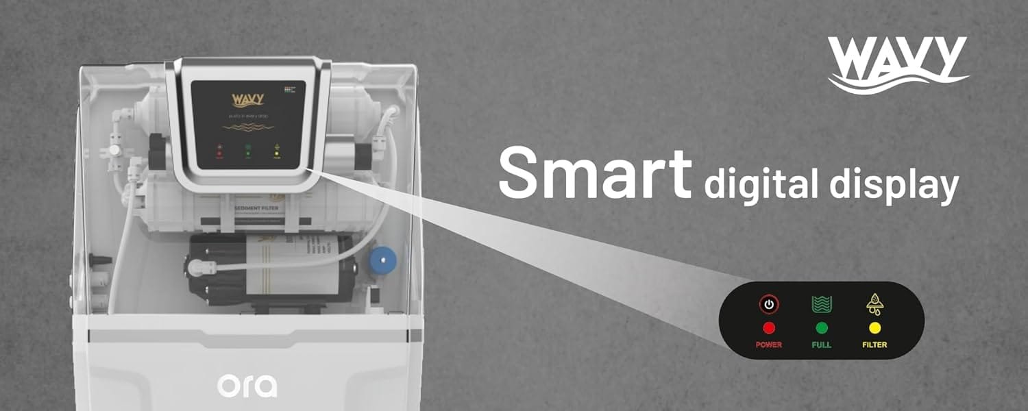Wavy Ora Water Purifier India
Wavy Ora water purifiers are one of the most trusted brands in India, known for their advanced RO+UV+TDS purification technology. Klick India offers expert installation and service in Delhi NCR to ensure you enjoy safe drinking water.